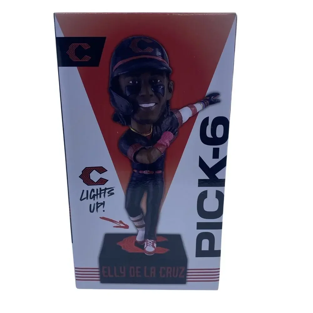 2026 Elly De La Cruz Lights Up Pick-6 Bobblehead Cincinnati Reds SGA New in Box